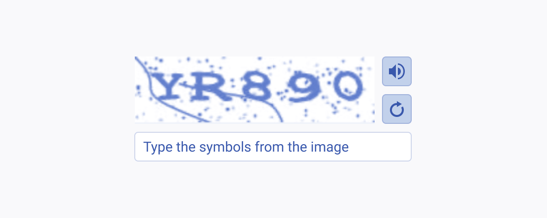 Add clear placeholder text when working with the Telerik and Kendo UI Captcha. А Telerik and Kendo UI Captcha with clear placeholder text